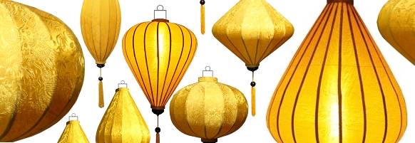 Gele lampionnen van Lampionsenzo Geel